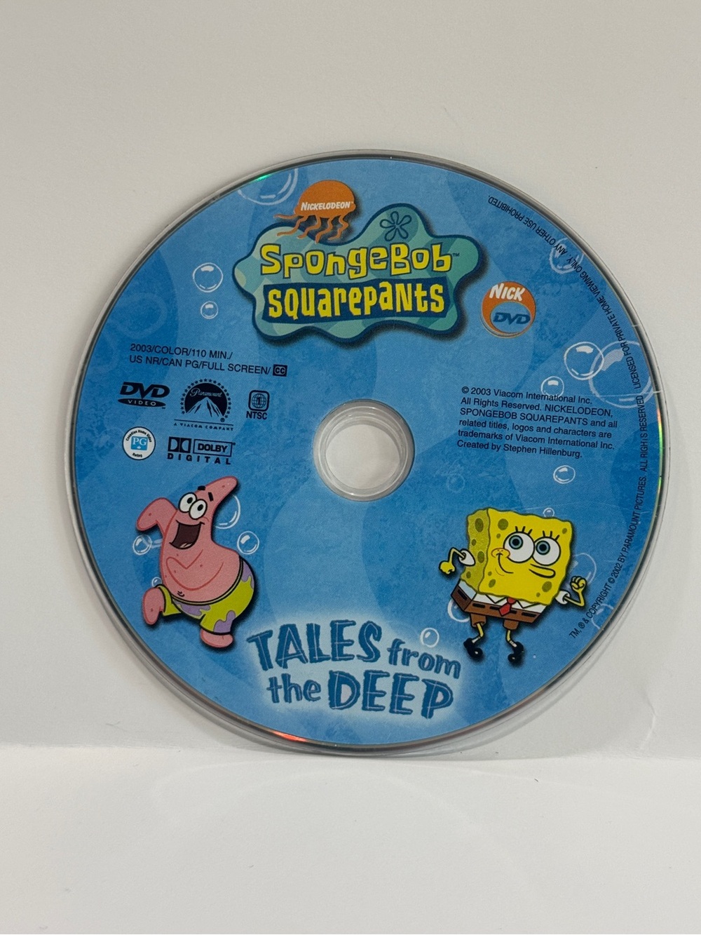 SpongeBob SquarePants, Tales from the Deep DVD